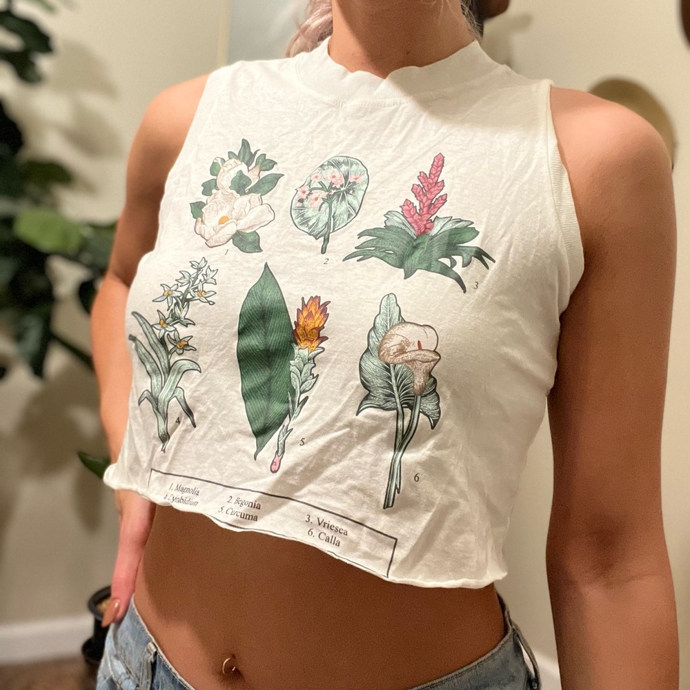Botanical Cropped Tank